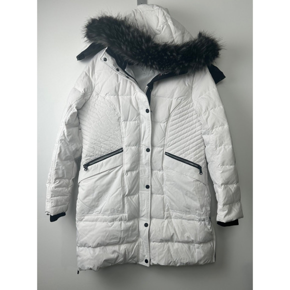 PAJAR CANADA SKYLARK LONG DOWN PARKA INSULATED COAT JACKET SIZE XXL Hood White - Picture 3 of 14